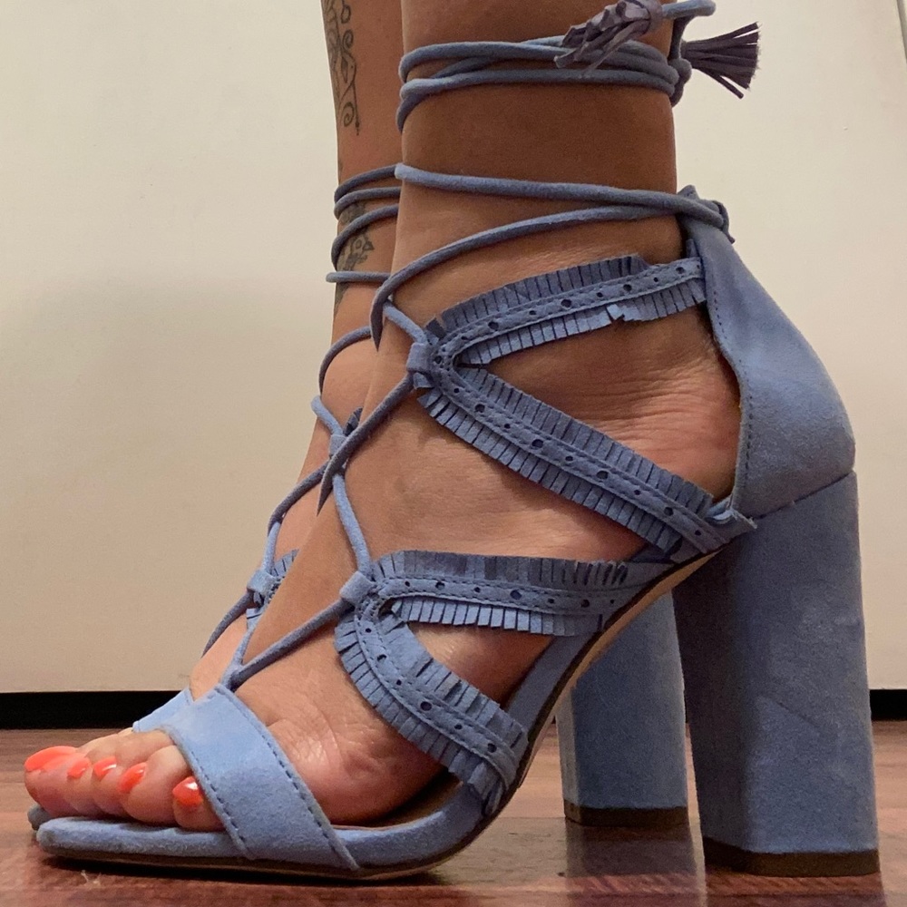 Call it Spring baby blue heels
